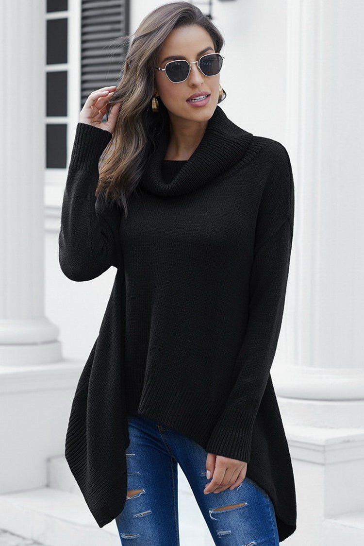 Highneck Asymmetric Sweater