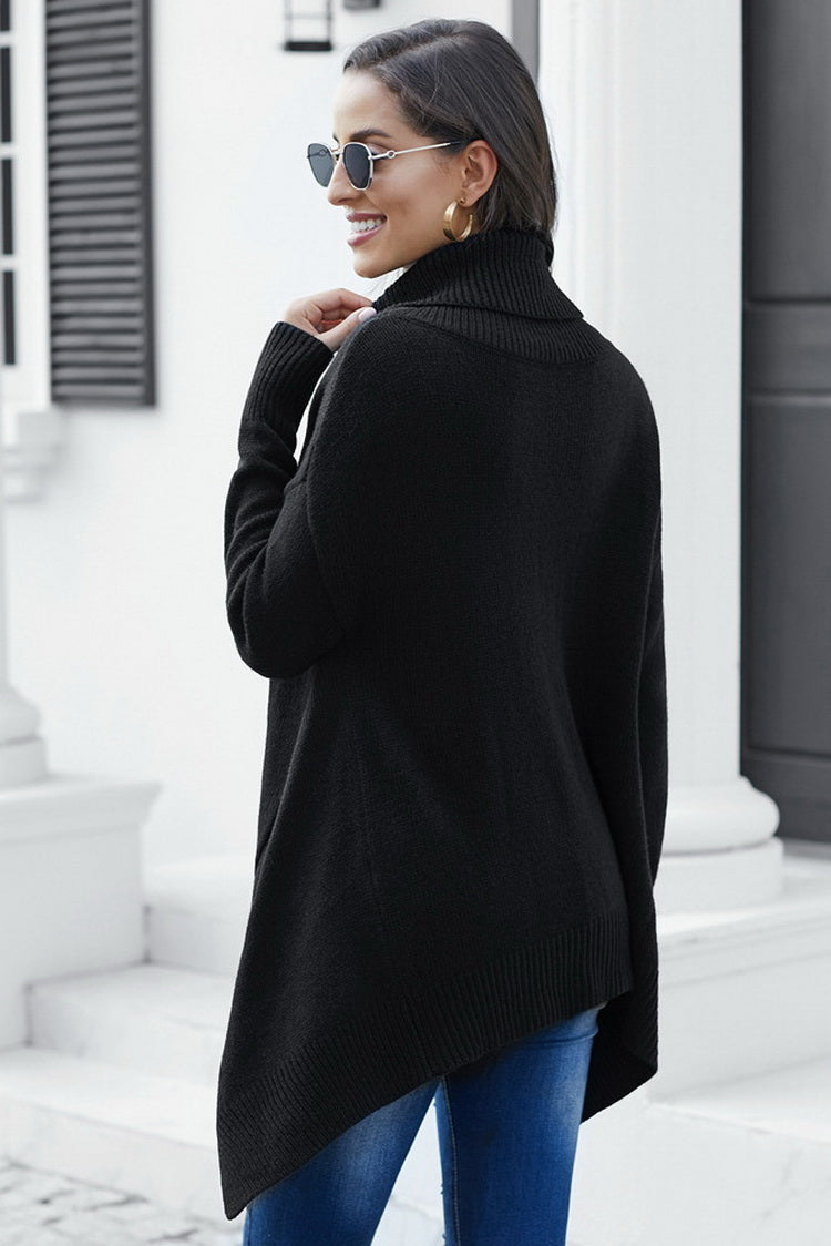 Highneck Asymmetric Sweater