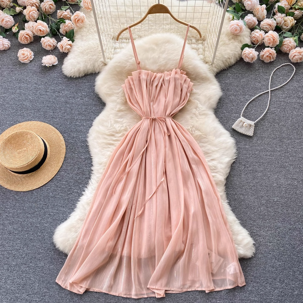 Chic A-line Chiffon Beach Dress,