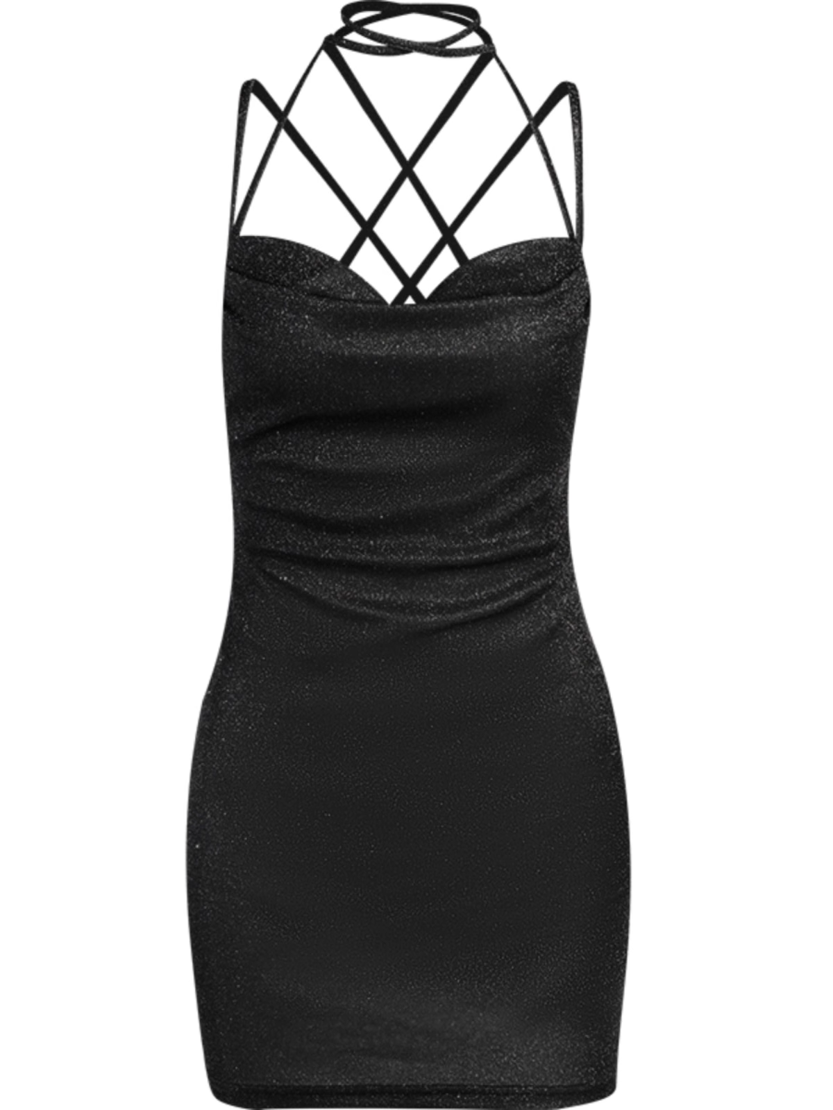 Sexy black bodycon dress