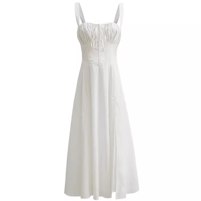 women's white dress