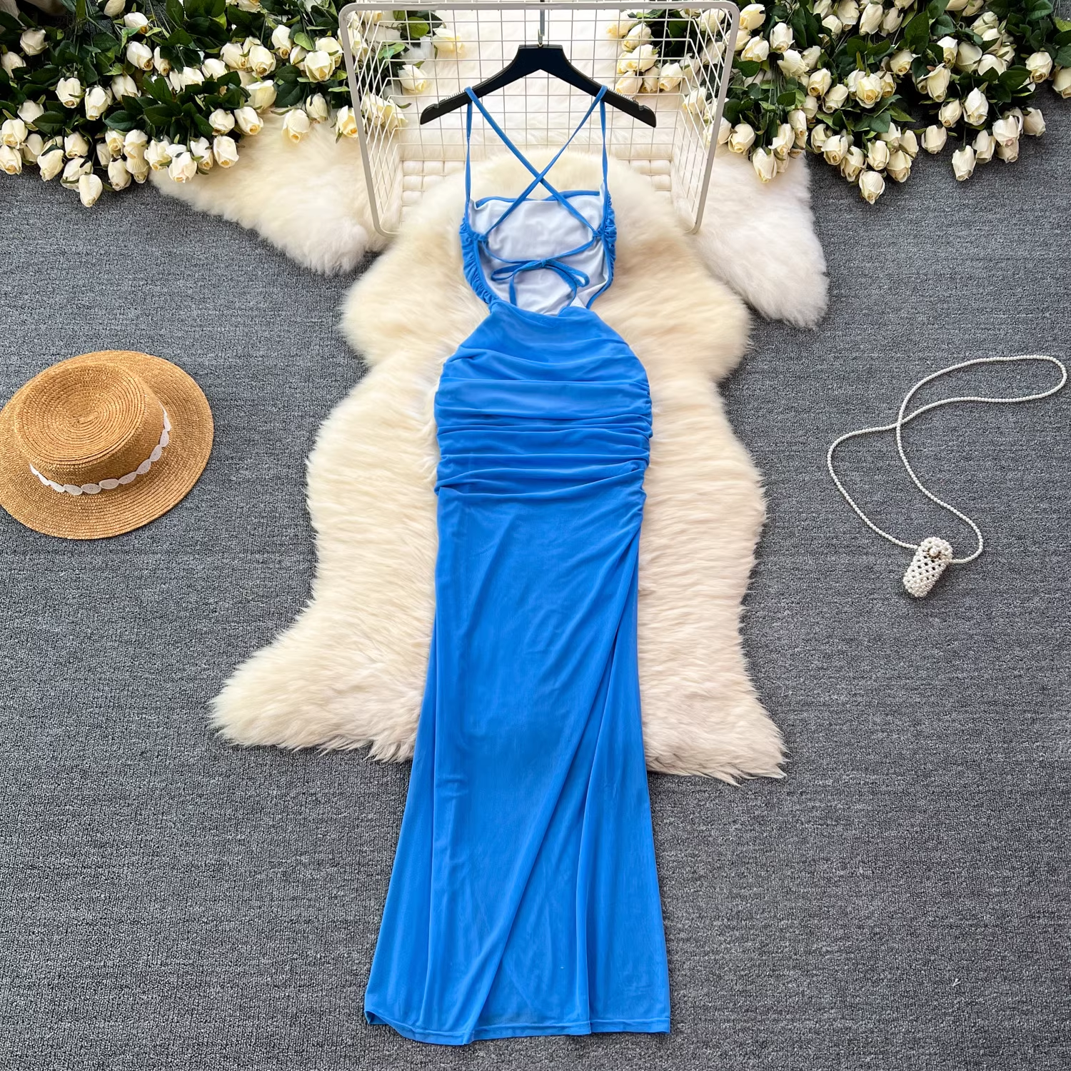 Sexy Blue Summer Dress