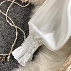 Long Shirt Tie Knit Vest Two-Piece Set,