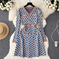 women's autumn and winter long sleeve knitted dress