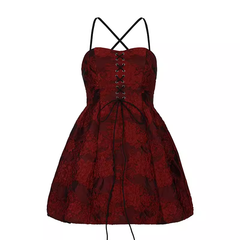 Red A-line Party Dress