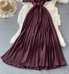 Cute A line dress off shoulder fashion dress maxi dress ,