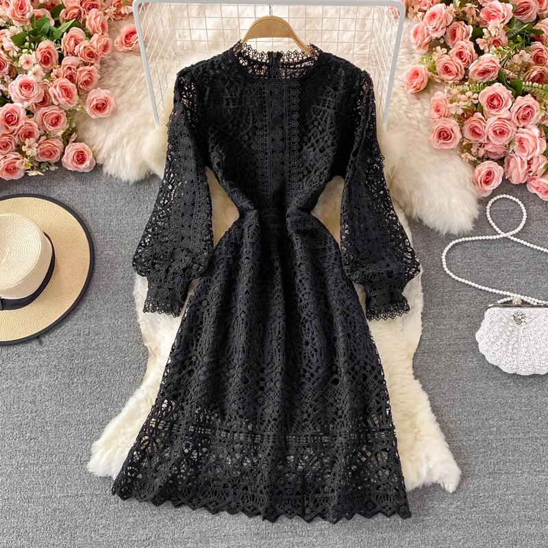 Cutout Lace Dress ,