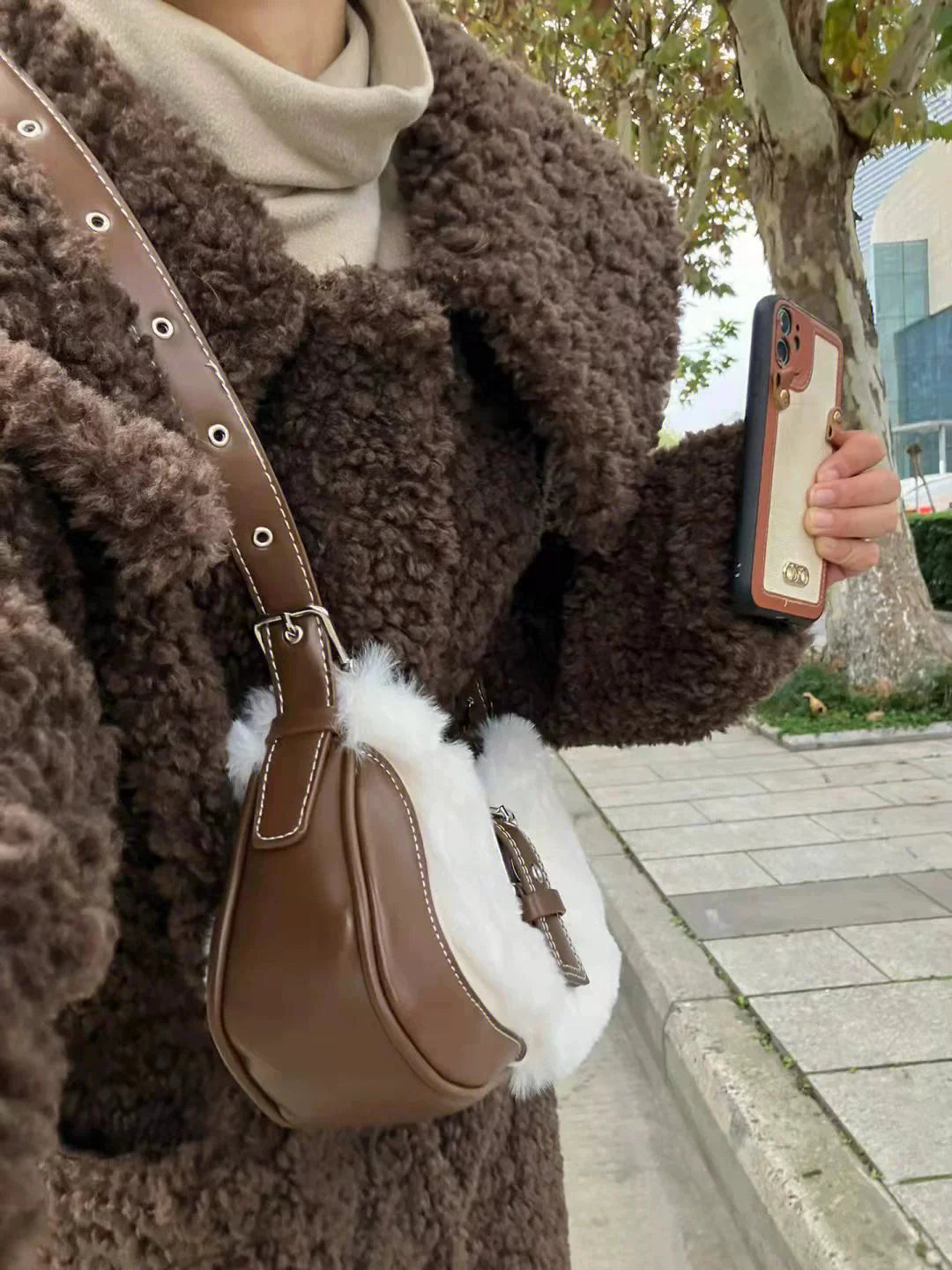 Alyx Faux Fur Shoulder Bag