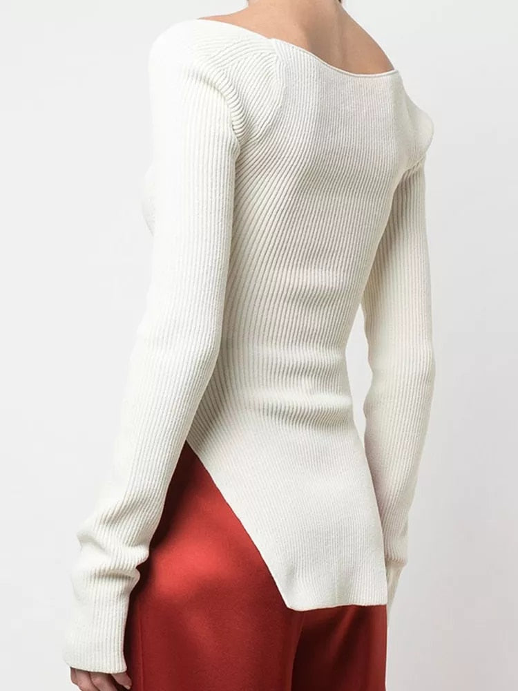 Ambrosi Knitted Long Sleeve Top