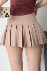 Andraya Pleated Mini Skirt