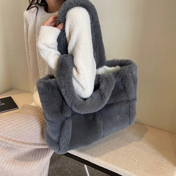 Arden Faux Fur Plush Bag