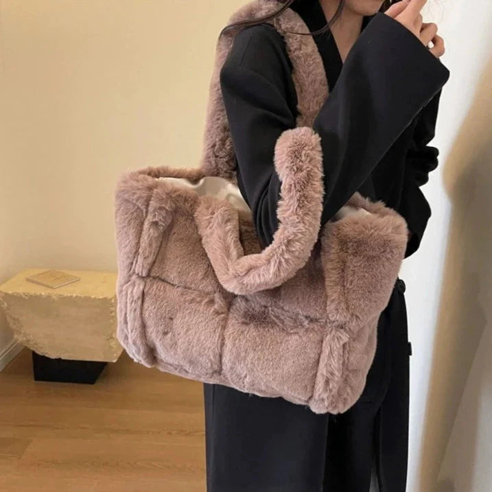 Arden Faux Fur Plush Bag