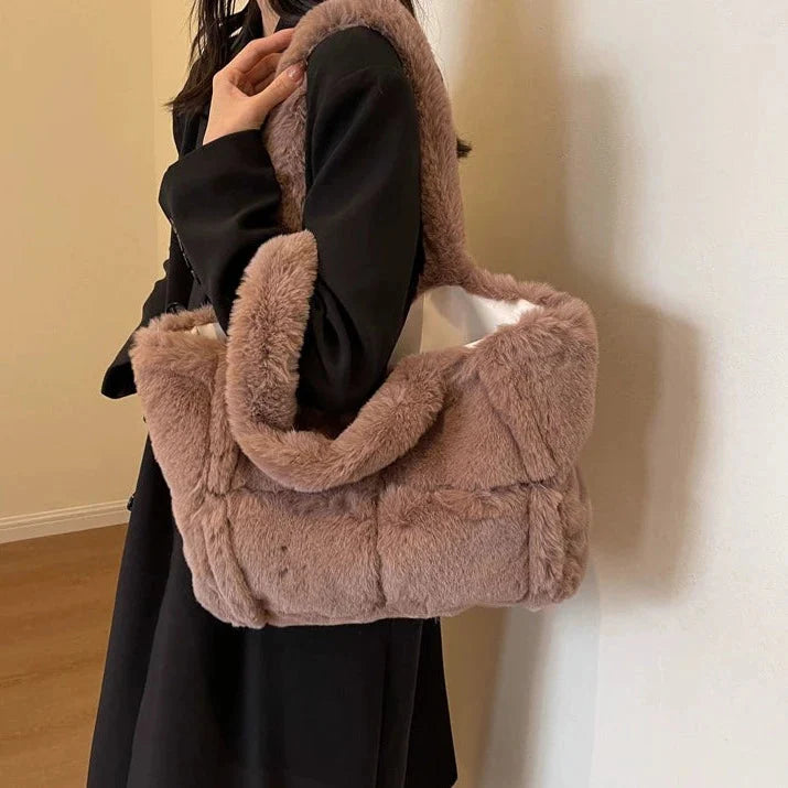 Arden Faux Fur Plush Bag