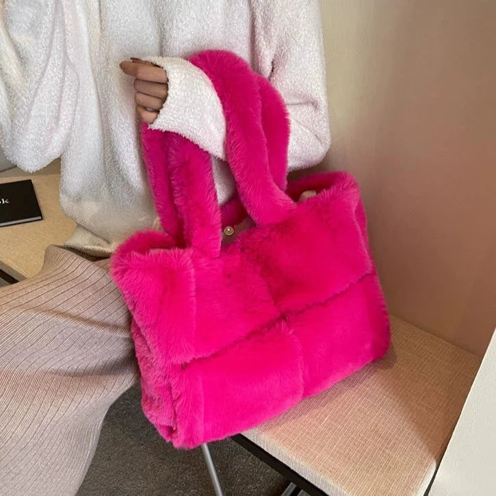 Arden Faux Fur Plush Bag