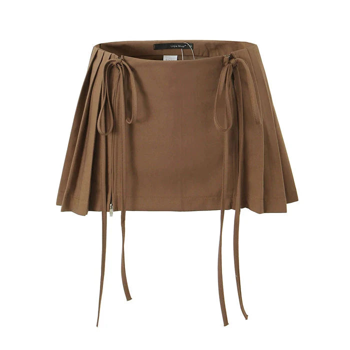 Arilyn Pleated Mini Skirt