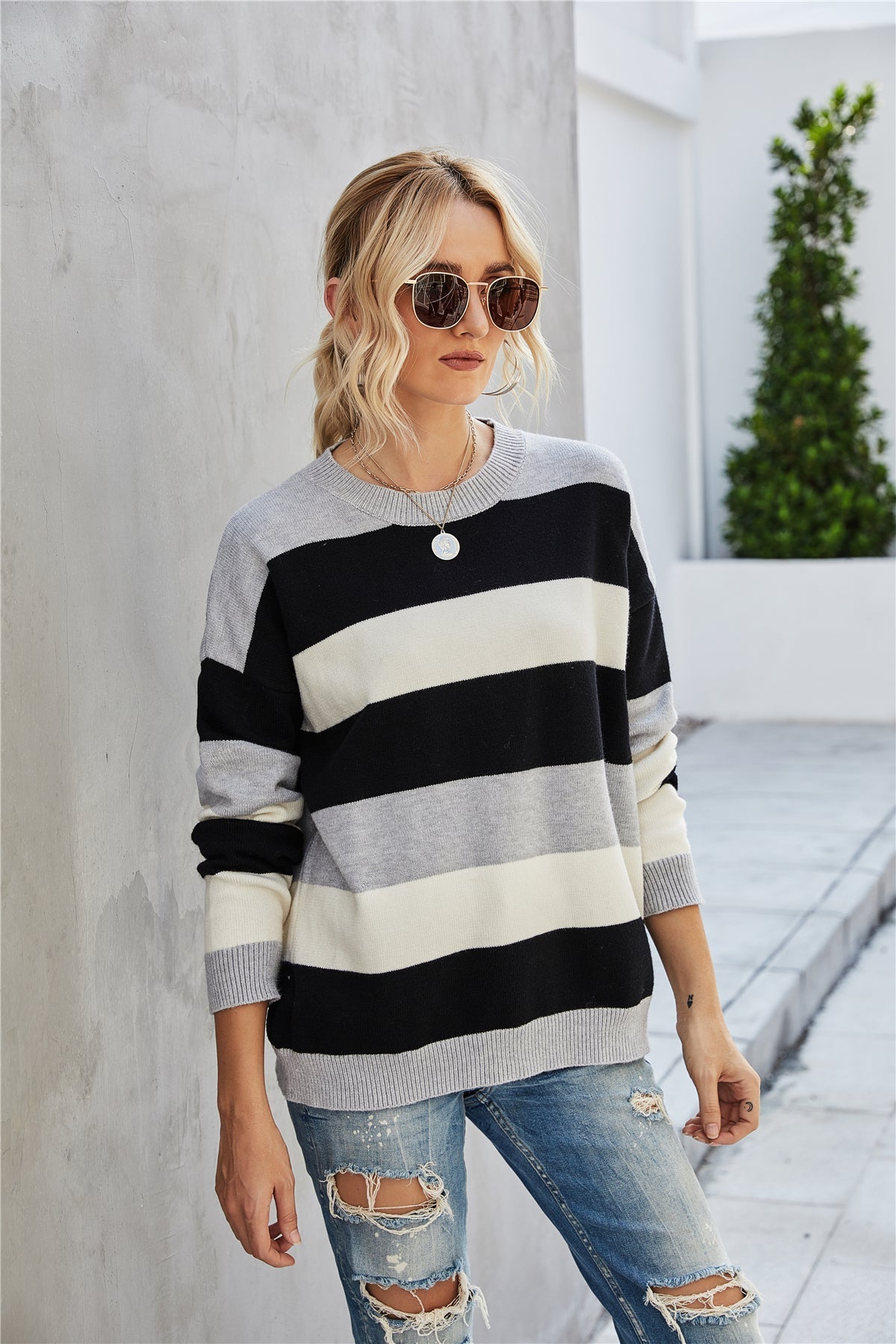 Knitted Long Sleeve Bottoming Shirt