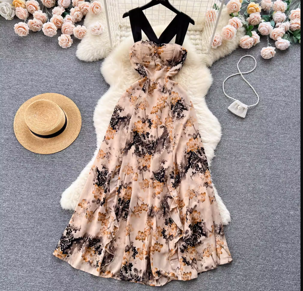 women's floral summer dress ,