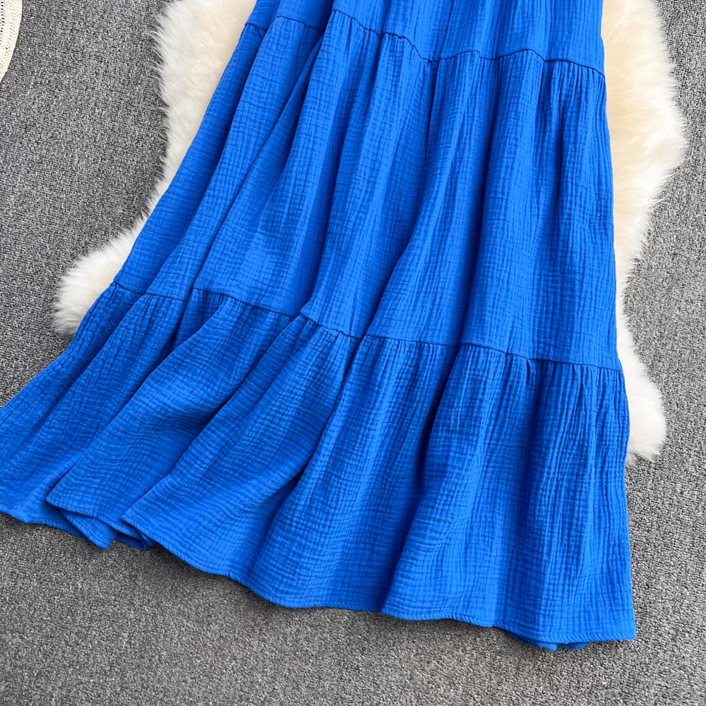 Blue Seaside Resort Dress,