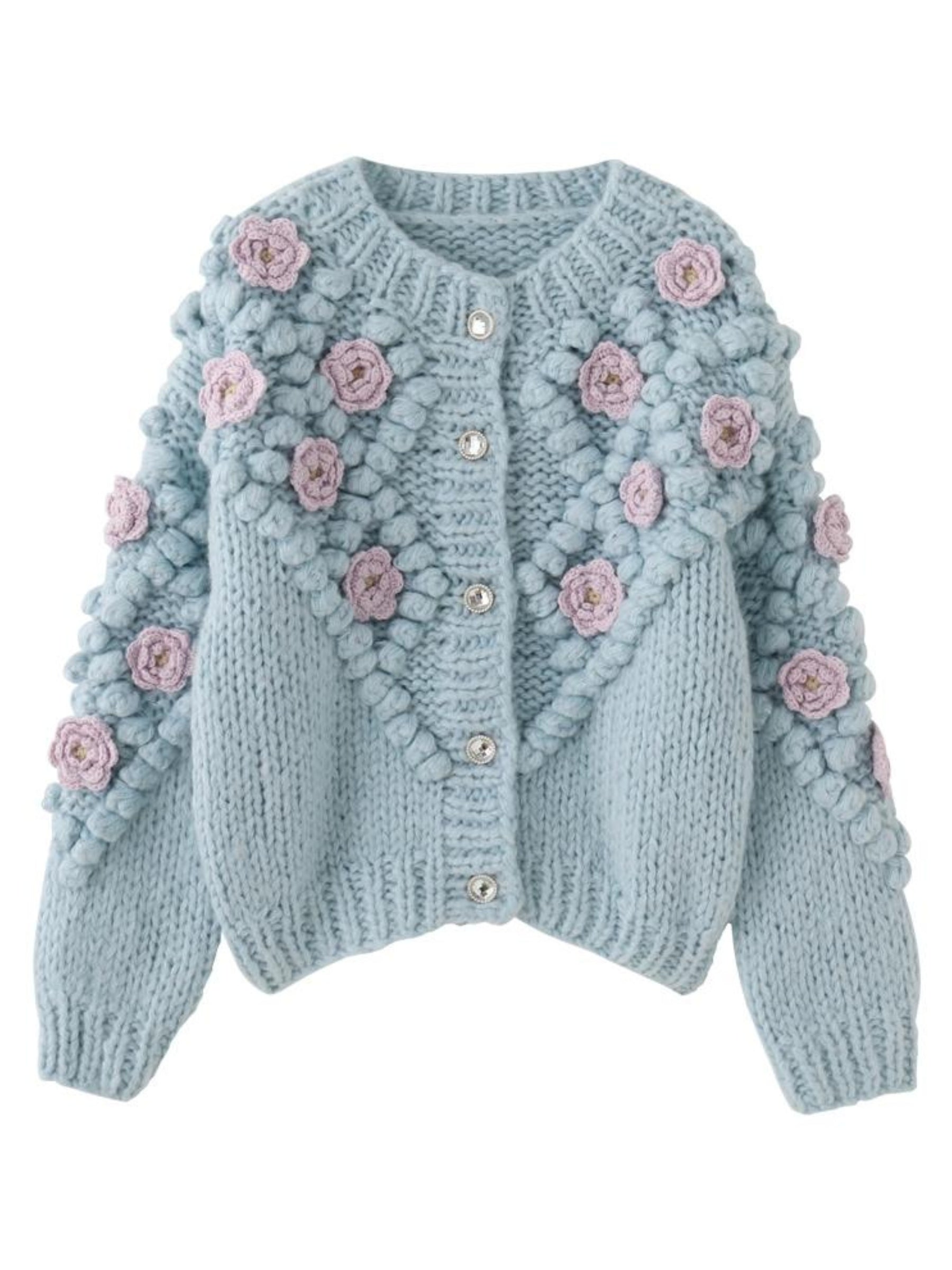 Cidney Handmade Floral Sweater