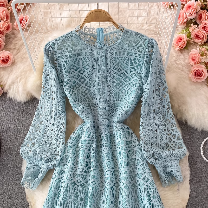 Cutout Lace Dress ,