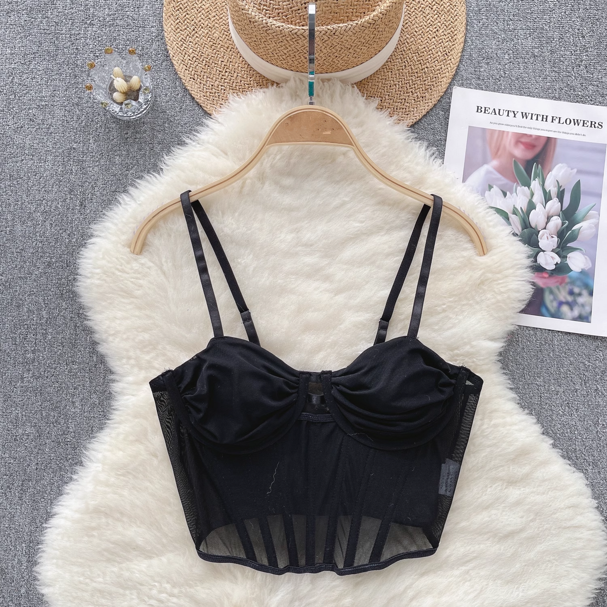 Summer herringbone design tube top