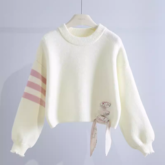 Loose and slouchy knitted sweater