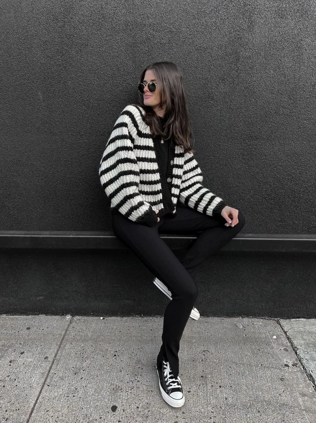 Davi Striped Cardigan Jacket