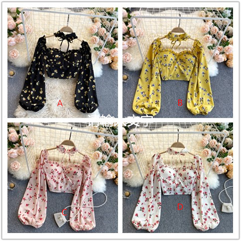 Cute A line summer long sleeves sweet tops,