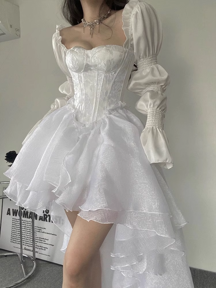 A-line Puffy Birthday Dress