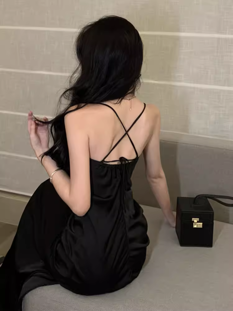 Sexy Black Sleeveless Dress