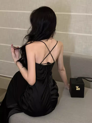 Sexy Black Sleeveless Dress