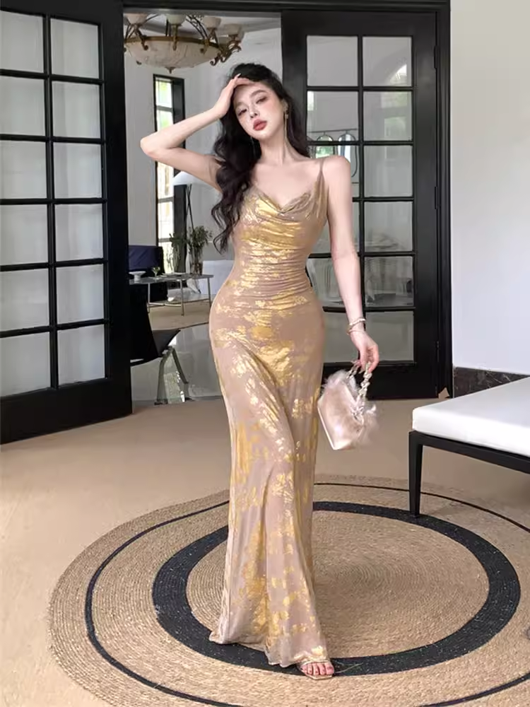 Sexy Backless Long Dress