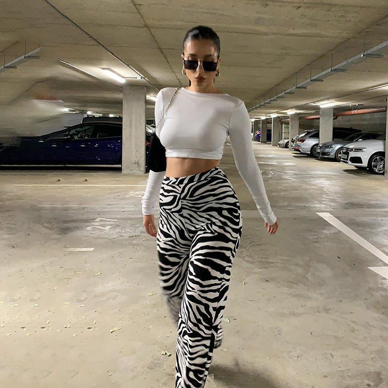 Ellia Zebra Print Pant