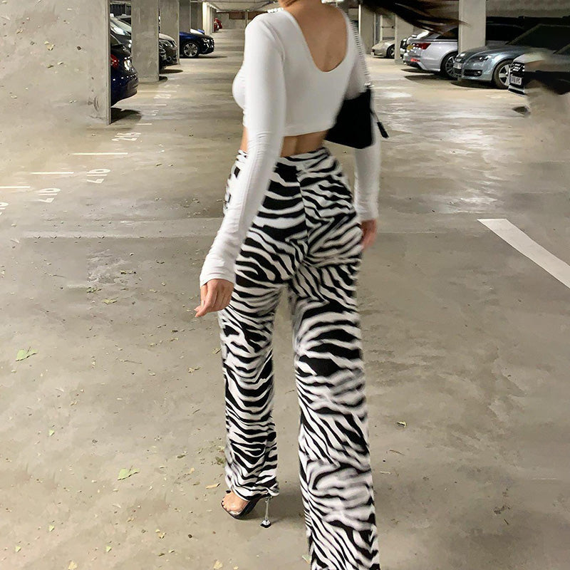 Ellia Zebra Print Pant