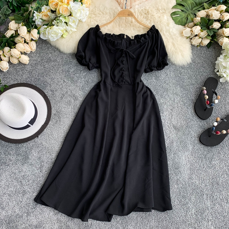 Cute A line short dress fashion dress,