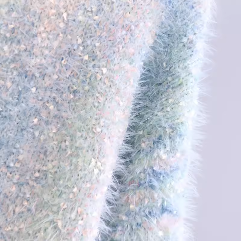 Lazy style loose furry knit