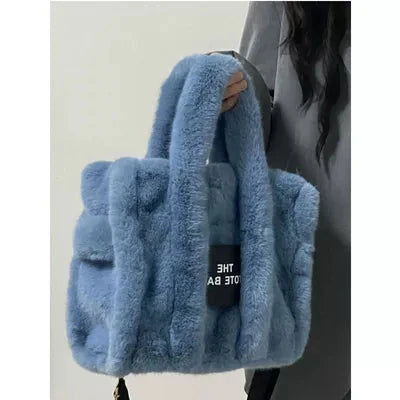 Zaina Faux Fur Tote Bag