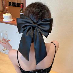 Gisele Satin Big Bow Hair Clips