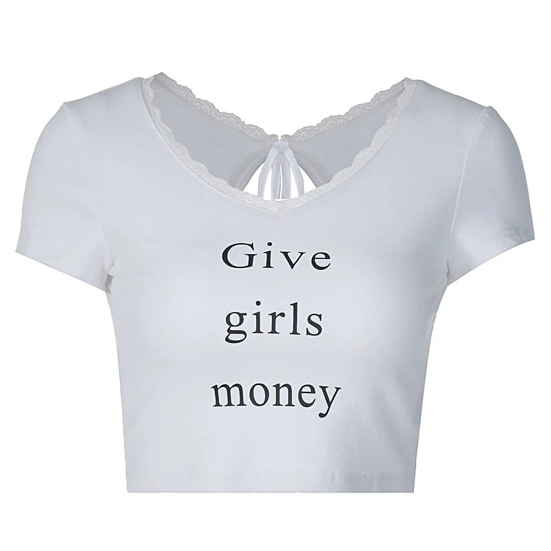 Give Girls Money Crop Top