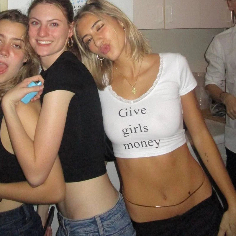 Give Girls Money Crop Top