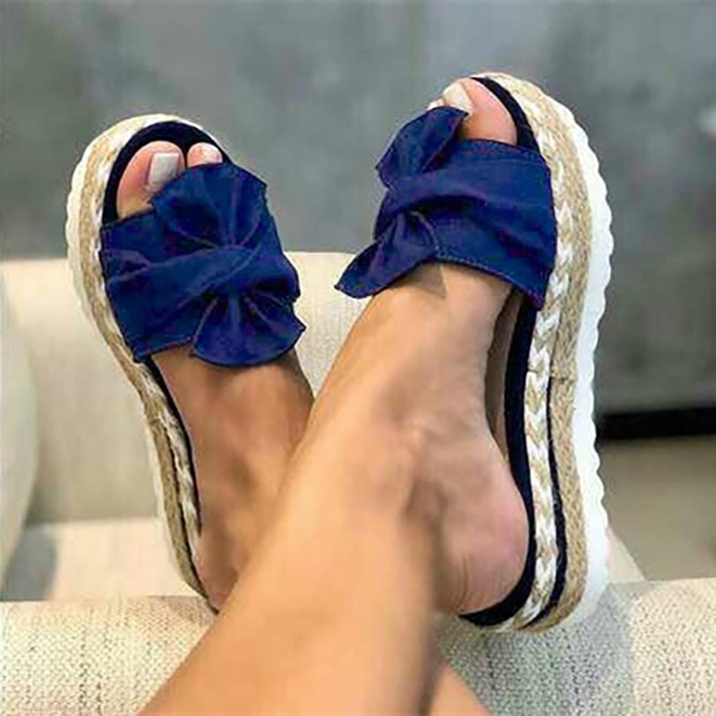 Bow Platform Slipper