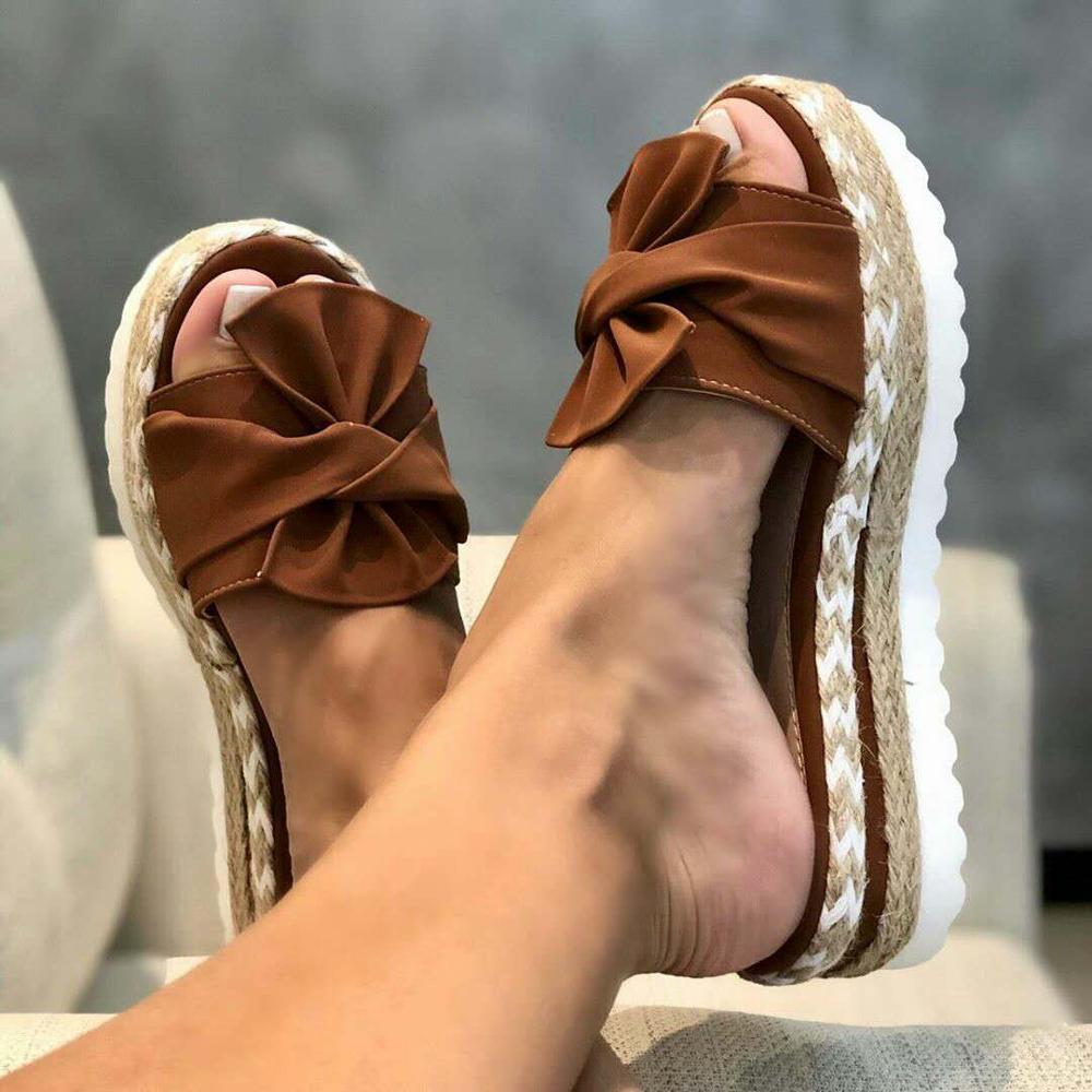 Bow Platform Slipper