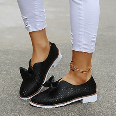 Hollow Out Bowknot Sneakers