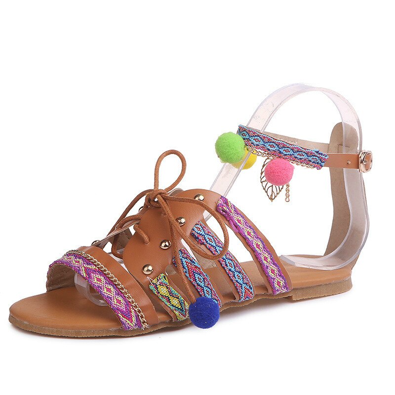 Bohemian Fish Mouth Sandals