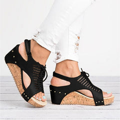 Lace Up Platform Sandals