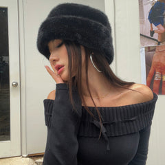 Hanora Faux Fur Bucket Hat