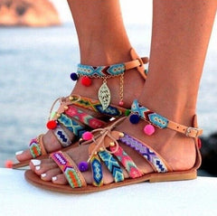 Bohemian Fish Mouth Sandals