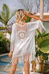 Lace Hollow Bikini Cover Up