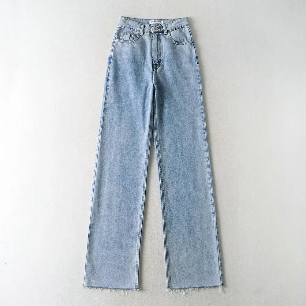 High Waist Slouchy Wide Leg Jeans