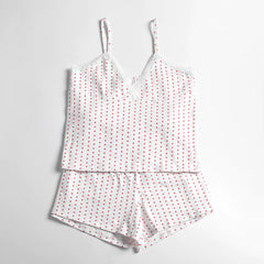 Heart Print Cotton Casual Set